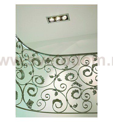 SLV 154642 AIXLIGHT FLAT TRIPLE ES111 Deckeneinbauleuchte, chrom / mattschwarz, 3xGU10, max. 75W