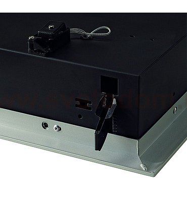 SLV 154652 AIXLIGHT FLAT TRIPLE QRB111 Deckeneinbauleuchte, chrom / mattschwarz, max. 3x50W