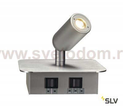 SLV 155104 NAPIA Wandleuchte, aluminium- geb?rstet