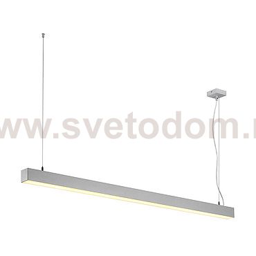 SLV 155134 Q-LINE SINGLE LED, Pendel- leuchte, DALI dimmbar, 1500mm, silber