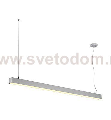 SLV 155134 Q-LINE SINGLE LED, Pendel- leuchte, DALI dimmbar, 1500mm, silber