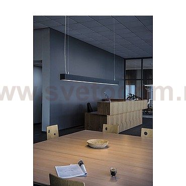 SLV 155134 Q-LINE SINGLE LED, Pendel- leuchte, DALI dimmbar, 1500mm, silber