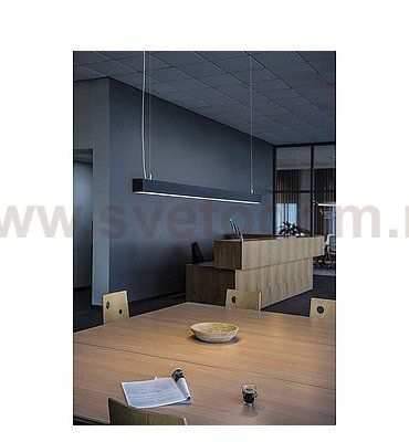 SLV 155134 Q-LINE SINGLE LED, Pendel- leuchte, DALI dimmbar, 1500mm, silber