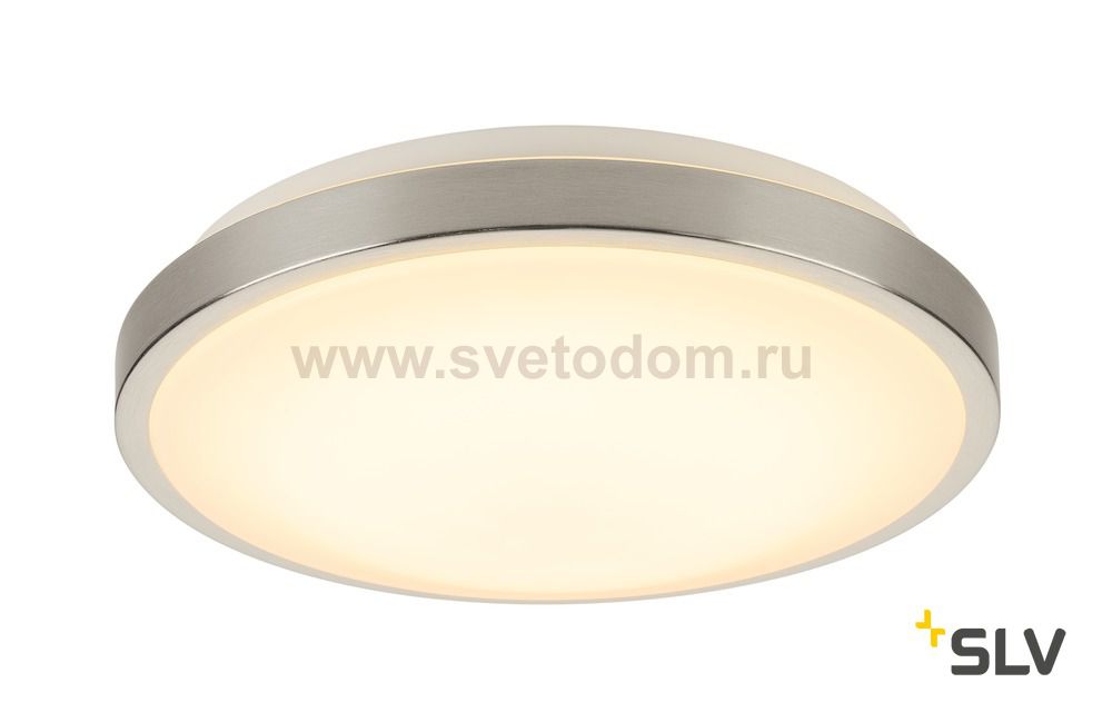 SLV 155156 CORONA LED, Deckenleuchte, rund, 3000k, alu geb?rstet