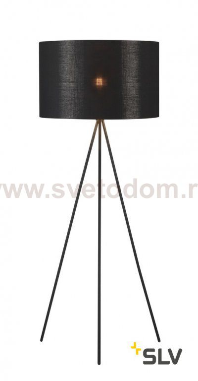 SLV 155490 FENDA E27 Stehleuchte, mattschwarz, ohne Schirm
