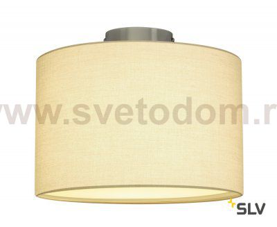 SLV 155552 FENDA E27 Deckenleuchte, chrom, ohne Schirm