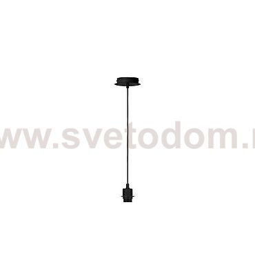 SLV 155560 FENDA E27 Pendelleuchte, schwarz, ohne Schirm