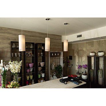 SLV 155561 FENDA E27 Pendelleuchte, weiss, ohne Schirm