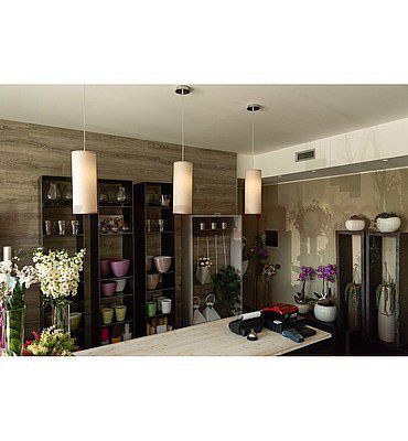 SLV 155561 FENDA E27 Pendelleuchte, weiss, ohne Schirm