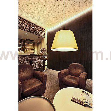 SLV 155561 FENDA E27 Pendelleuchte, weiss, ohne Schirm