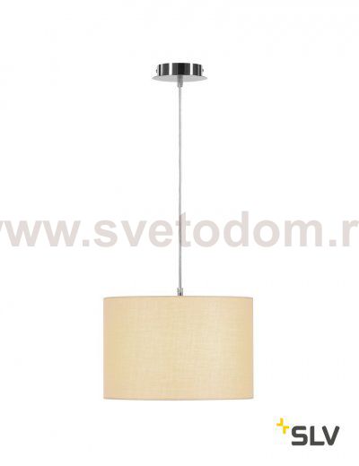SLV 155562 FENDA E27 Pendelleuchte, chrom, ohne Schirm
