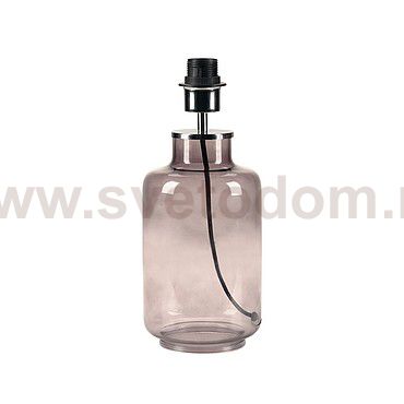 155808 SLV FENDA, светильник настольный для лампы E27 40Вт макс., цилиндр, без абажура, стекло дымчатое