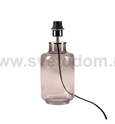 155808 SLV FENDA, светильник настольный для лампы E27 40Вт макс., цилиндр, без абажура, стекло дымчатое