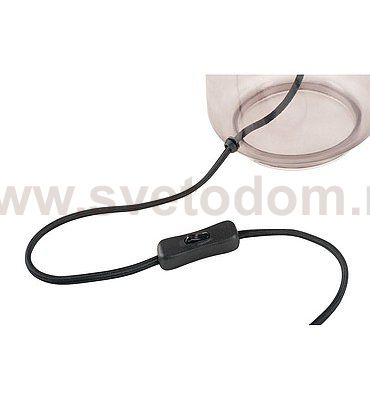 155808 SLV FENDA, светильник настольный для лампы E27 40Вт макс., цилиндр, без абажура, стекло дымчатое