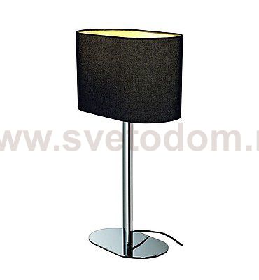 SLV 155840 SOPRANA OVAL Tischleuchte TL-1, schwarzes Textil, E27, max. 60W