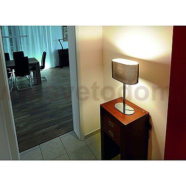 SLV 155840 SOPRANA OVAL Tischleuchte TL-1, schwarzes Textil, E27, max. 60W