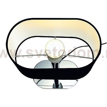 SLV 155840 SOPRANA OVAL Tischleuchte TL-1, schwarzes Textil, E27, max. 60W