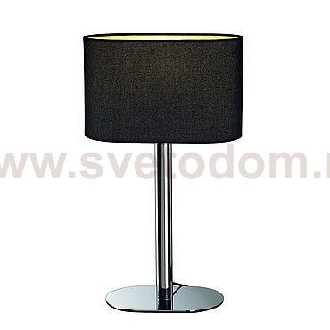 SLV 155840 SOPRANA OVAL Tischleuchte TL-1, schwarzes Textil, E27, max. 60W