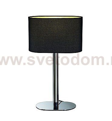 SLV 155840 SOPRANA OVAL Tischleuchte TL-1, schwarzes Textil, E27, max. 60W