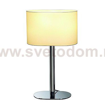 SLV 155841 SOPRANA OVAL Tischleuchte TL-1, weisses Textil, E27, max. 60W