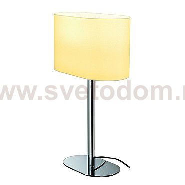 SLV 155841 SOPRANA OVAL Tischleuchte TL-1, weisses Textil, E27, max. 60W