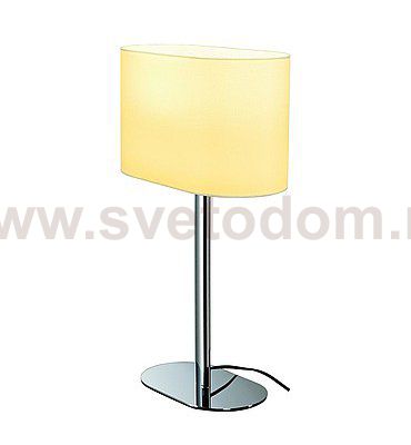 SLV 155841 SOPRANA OVAL Tischleuchte TL-1, weisses Textil, E27, max. 60W