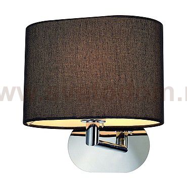 SLV 155860 SOPRANA OVAL Wandleuchte WL-1, schwarzes Textil, E27, max. 60W