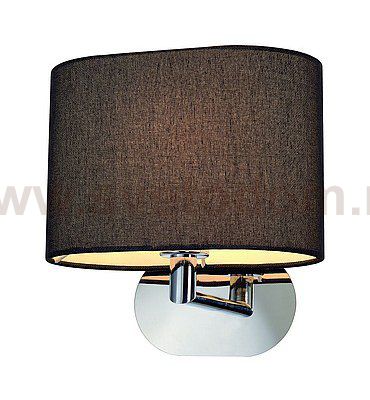 SLV 155860 SOPRANA OVAL Wandleuchte WL-1, schwarzes Textil, E27, max. 60W