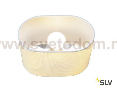 SLV 155861 SOPRANA OVAL Wandleuchte WL-1, weisses Textil, E27, max. 60W