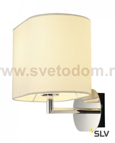 SLV 155861 SOPRANA OVAL Wandleuchte WL-1, weisses Textil, E27, max. 60W
