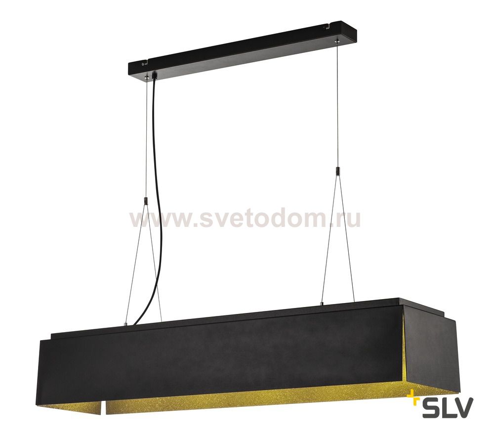 SLV 155970 AVENTO 110 PD светильник подвесной 28Вт с LED 3000К, 2400лм, черный/ золото