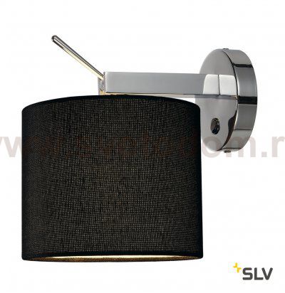 SLV 156020 TENORA Wandleuchte, WL-1, schwarz, E27 max. 60W
