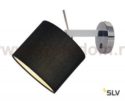 SLV 156020 TENORA Wandleuchte, WL-1, schwarz, E27 max. 60W