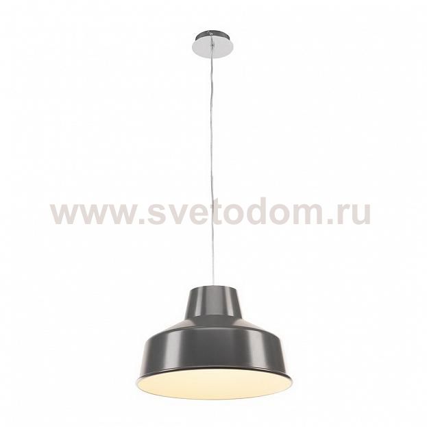 156095 SLV FENDA, абажур алюминиевый диам. 40 см для лампы E27 75Вт макс., серый / белый