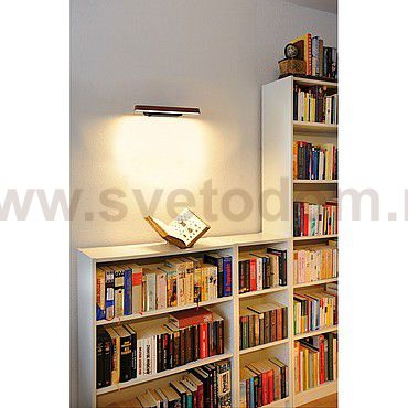 156287 SLV VINCELLI 2 WL светильник настенный с LED 9Вт (11Вт), 2700К, 500лм, черный / бамбук темный