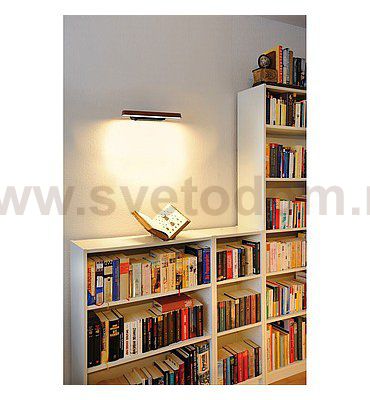 156287 SLV VINCELLI 2 WL светильник настенный с LED 9Вт (11Вт), 2700К, 500лм, черный / бамбук темный