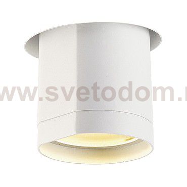 SLV 156411 BILAS Deckeneinbauleuchte, LED Downlight, rund, mattweiss, 20W, 60°, 2700K