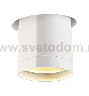 SLV 156411 BILAS Deckeneinbauleuchte, LED Downlight, rund, mattweiss, 20W, 60°, 2700K