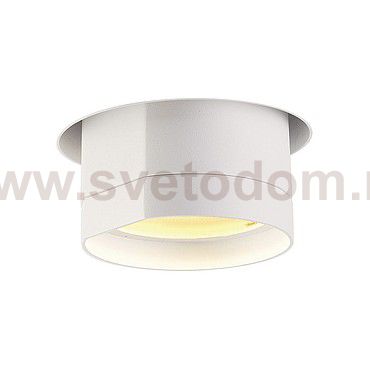 SLV 156411 BILAS Deckeneinbauleuchte, LED Downlight, rund, mattweiss, 20W, 60°, 2700K