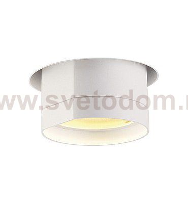 SLV 156411 BILAS Deckeneinbauleuchte, LED Downlight, rund, mattweiss, 20W, 60°, 2700K