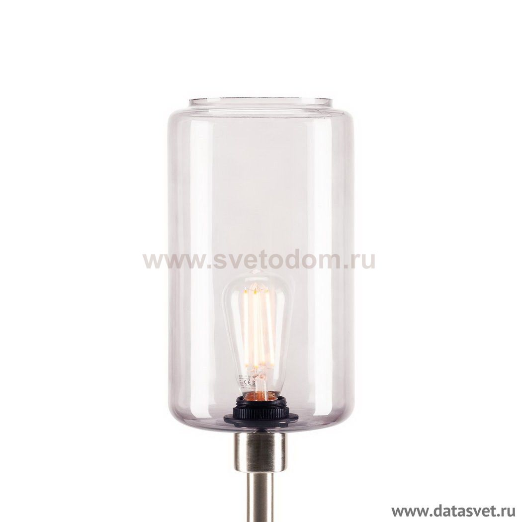 156938 SLV FENDA, абажур стеклянный диам. 15 см для лампы E27 40Вт макс., стекло дымчатое