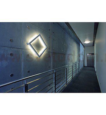 SLV 157381 OPEN GRILL Wand- und Deckenleuchte, eckig, weiss, 4xG5, 4x24W