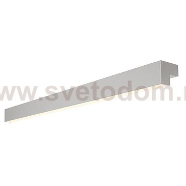 SLV 157444 L-LINE 120 LED, Wand- und Deckenleuchte, IP44, 3000K, 3000lm, silber