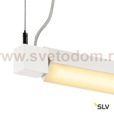 SLV 157671 OPEN GRILL LED, Single Twist Pendelleuchte, 1200mm, weiss