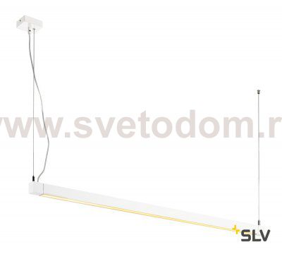 SLV 157671 OPEN GRILL LED, Single Twist Pendelleuchte, 1200mm, weiss