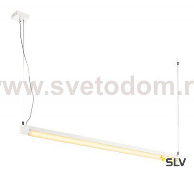 SLV 157671 OPEN GRILL LED, Single Twist Pendelleuchte, 1200mm, weiss