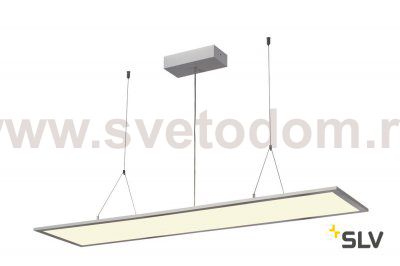 SLV 158734 I-PENDANT PRO LED Panel Pendelleuchte, 1195x295mm, silbergrau, 230V, 4000K