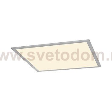 158743 SLV I-VIDUAL LED PANEL 60x60 светильник встраиваемый с LED 35Вт, 3000К, 3250лм, без БП, серебристый
