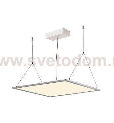 158743 SLV I-VIDUAL LED PANEL 60x60 светильник встраиваемый с LED 35Вт, 3000К, 3250лм, без БП, серебристый