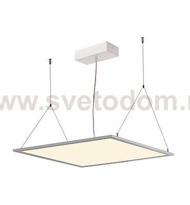 158753 SLV I-VIDUAL LED PANEL 62x62 светильник встраиваемый с LED 35Вт, 3000К, 3250лм, без БП, серебристый